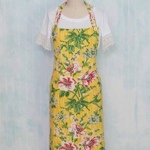 April Cornell Apron Water Lily O/S NWT Yellow